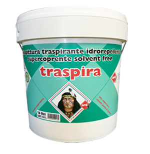 TRASPIRA - IDROPITTURA TRASPIRANTE IDROREPELLENTE SUPERCOPRENTE SOLVENT FREE